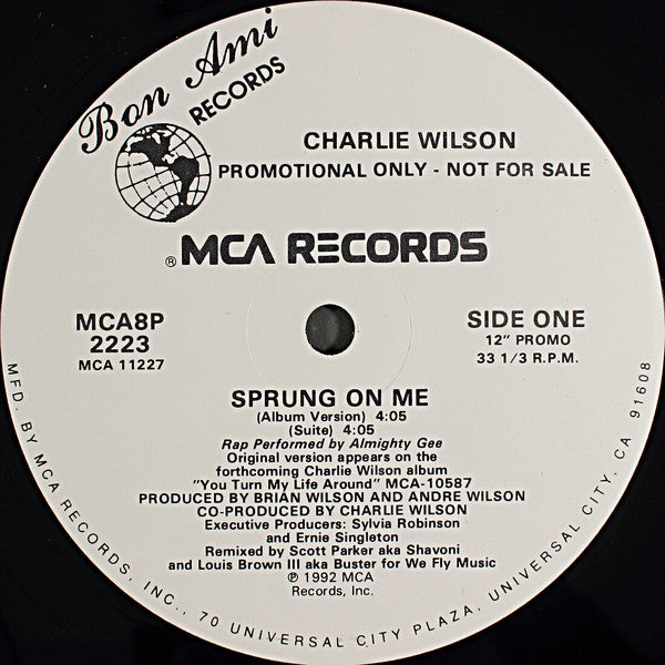 Charlie Wilson : Sprung On Me (12", Promo)