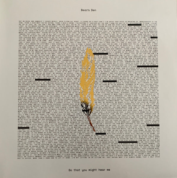 Bear's Den : So That You Might Hear Me (LP, Album, 180)