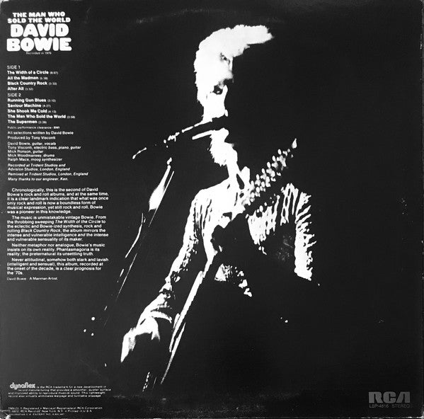 David Bowie : The Man Who Sold The World (LP, Album, RE, Hol)