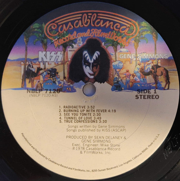 Kiss, Gene Simmons : Gene Simmons (LP, Album, Gol)