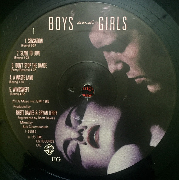 Bryan Ferry : Boys And Girls (LP, Album, ARC)