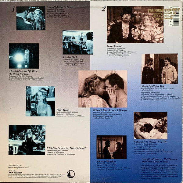 Various : Moonlighting (The Television Soundtrack Album) (LP, Album, Comp, Pin)