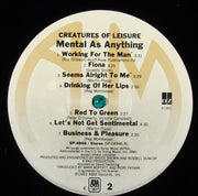 Mental As Anything : Creatures Of Leisure (LP, Album, Mon)