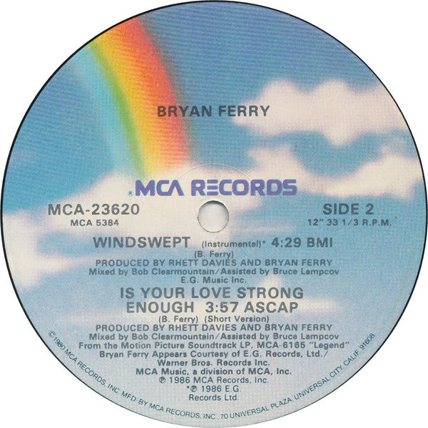 Bryan Ferry : Is Your Love Strong Enough (Extended Version) (12")