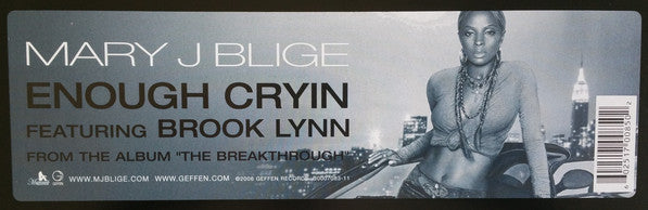 Mary J. Blige Featuring Brook Lynn* : Enough Cryin (12")