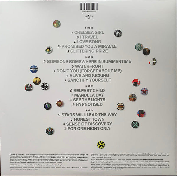 Simple Minds : 40: The Best Of 1979 - 2019 (2xLP, Comp, Ltd, Sil)