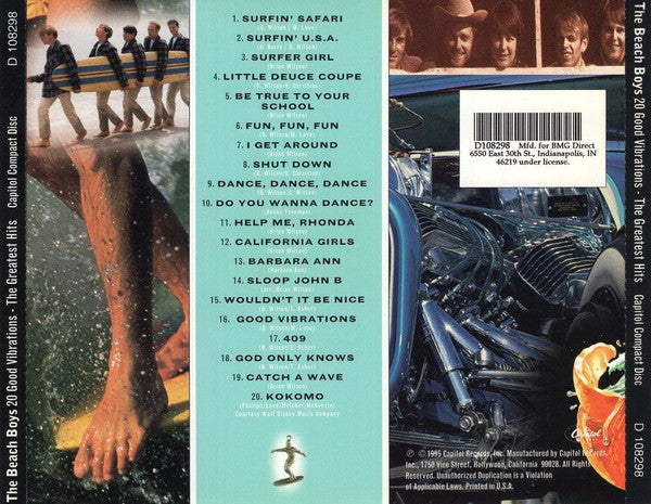 The Beach Boys : 20 Good Vibrations - The Greatest Hits (CD, Comp, Club, RM)