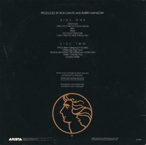 Barry Manilow : One Voice (LP, Album, San)