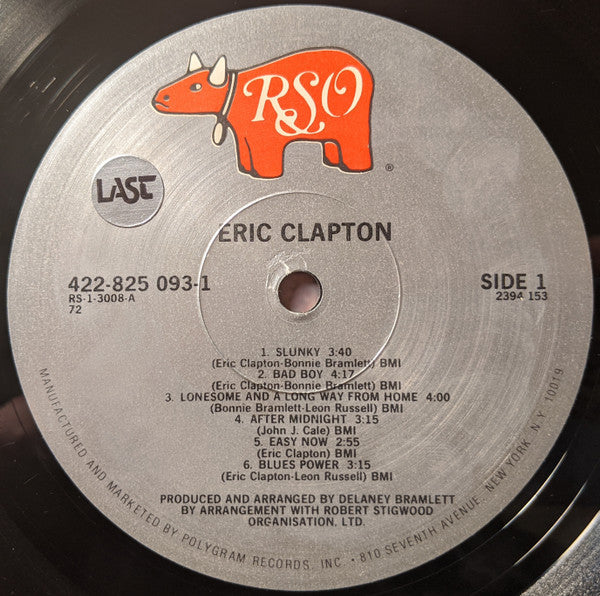 Eric Clapton : Eric Clapton (LP, Album, RE, PRC)