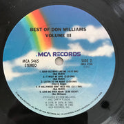 Don Williams (2) : The Best Of Don Williams, Volume III (LP, Comp, Club, CRC)