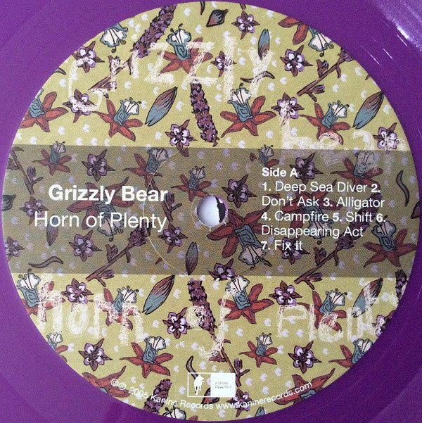 Grizzly Bear : Horn Of Plenty (LP, Album, Club, Ltd, Num, RE, Pur)