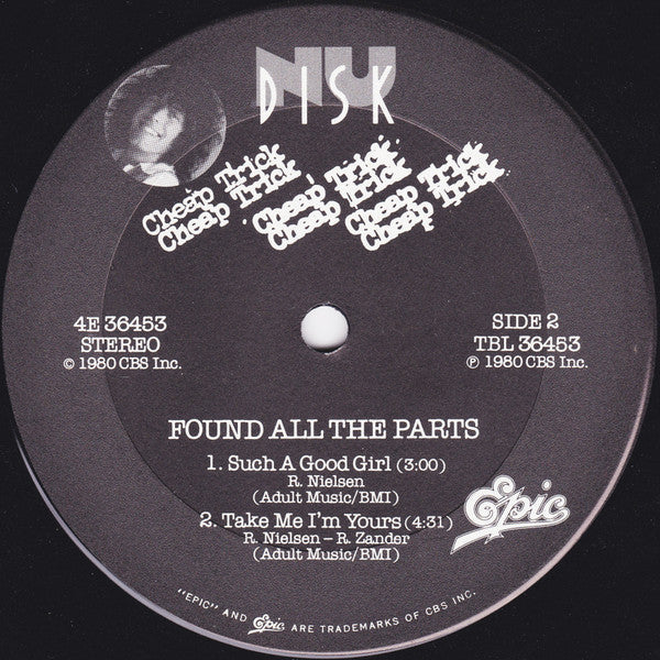 Cheap Trick : Found All The Parts (10", EP, Ric + 7", Promo)