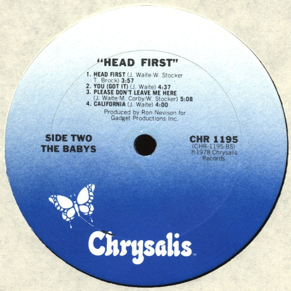 The Babys : Head First (LP, Album, San)