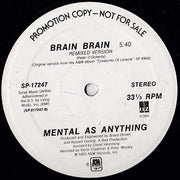 Mental As Anything : Brain Brain (12", Promo)