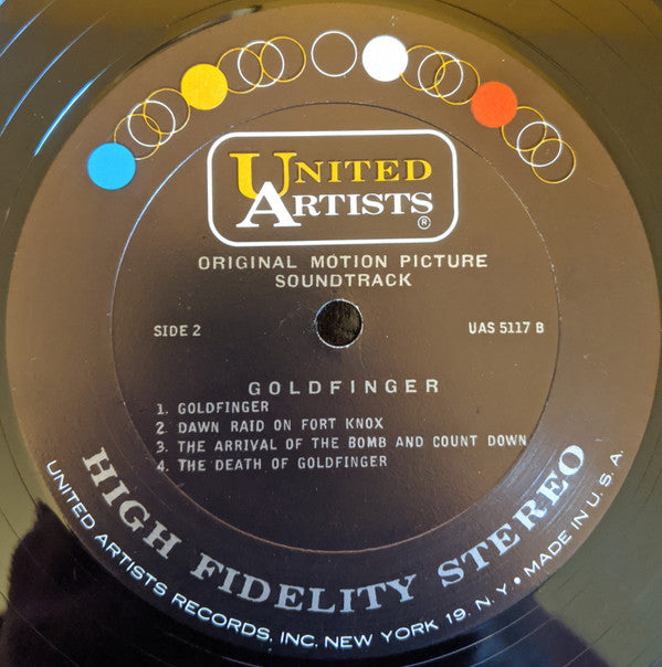 John Barry : Goldfinger (Original Motion Picture Sound Track) (LP, Album, Ter)
