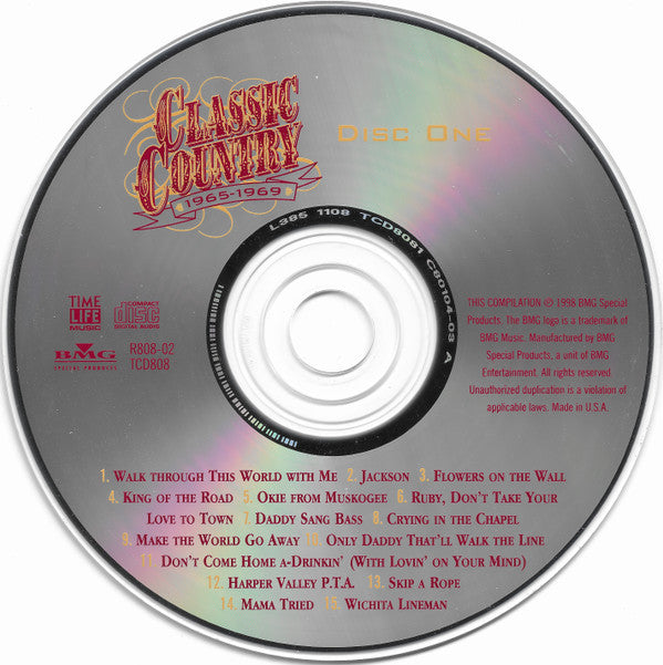 Various : Classic Country 1965-1969 (2xCD, Comp, RM, RP)