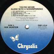 Ian Hunter : You're Never Alone With A Schizophrenic (LP, Album, RE)