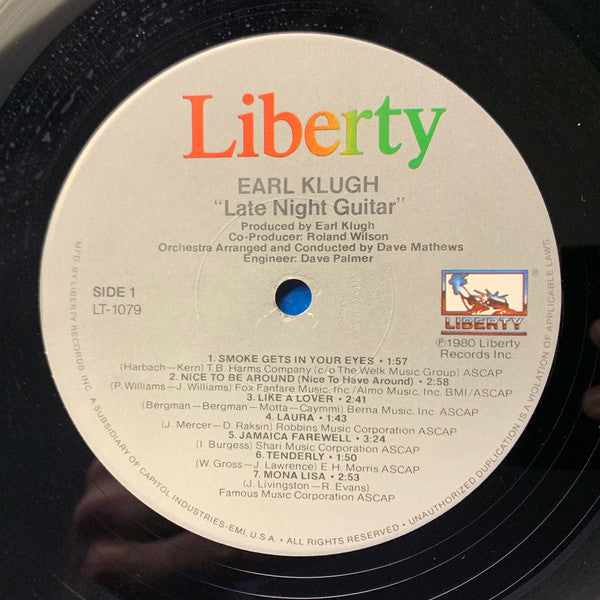 Earl Klugh : Late Night Guitar (LP, Album)