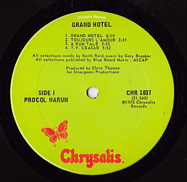 Procol Harum : Grand Hotel (LP, Album, Pit)