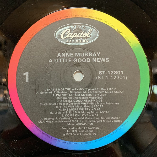 Anne Murray : A Little Good News (LP, Album, Win)