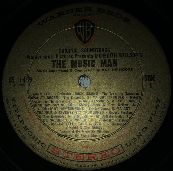 Meredith Willson : The Music Man - Original Soundtrack (LP, Album)