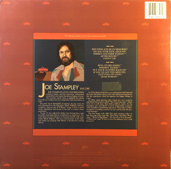 Joe Stampley : Encore (LP, Album, Comp)