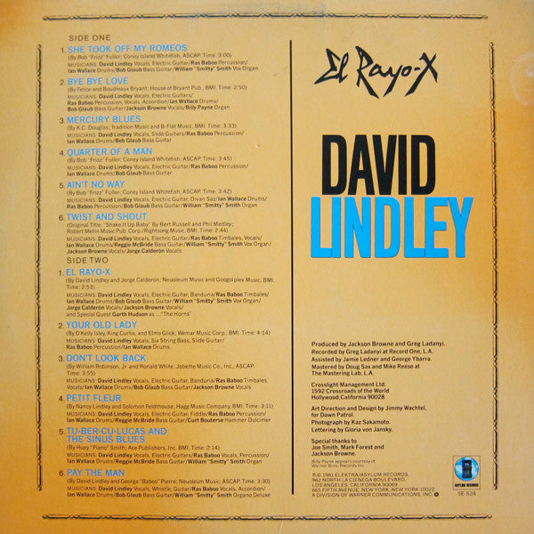 David Lindley : El Rayo-X (LP, Album, SP )