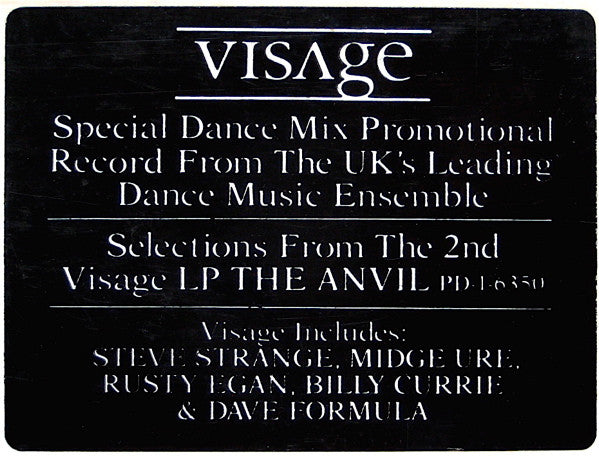 Visage : The Damned Don't Cry (12", Promo, 53)
