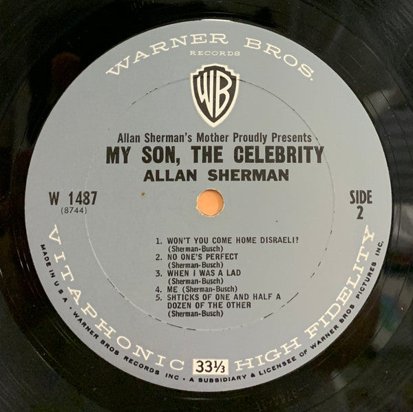 Allan Sherman : My Son, The Celebrity (LP, Mono, Ter)