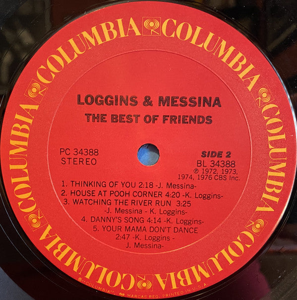 Loggins And Messina : The Best Of Friends (LP, Comp, RE, Pit)