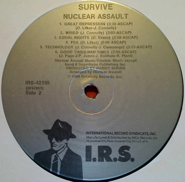 Nuclear Assault : Survive (LP, Album)