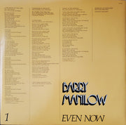 Barry Manilow : Even Now (LP, Album, Club, San)