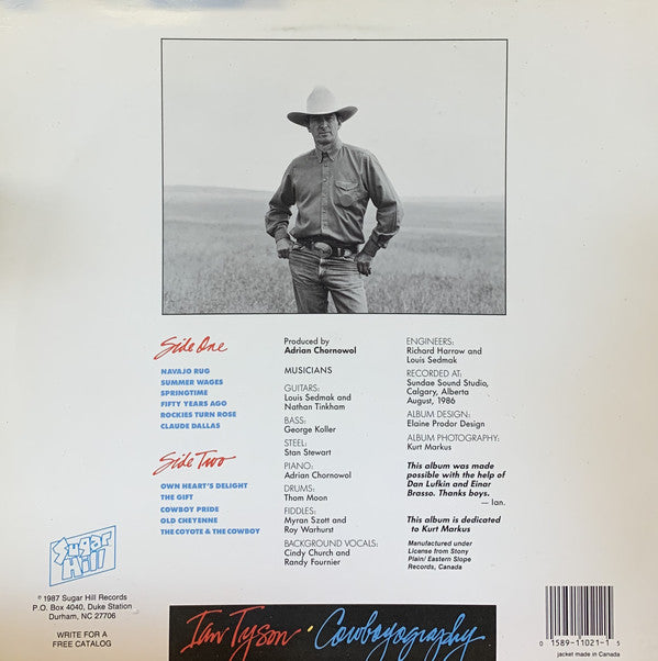 Ian Tyson : Cowboyography (LP, Album, Ele)