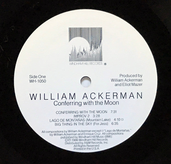 William Ackerman : Conferring With The Moon (LP, Album, EMW)