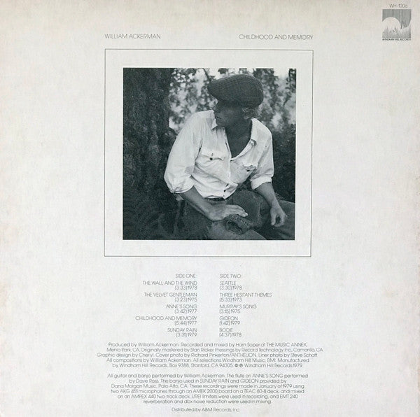 William Ackerman : Childhood And Memory: Pieces For Guitar (LP, Album, RE)