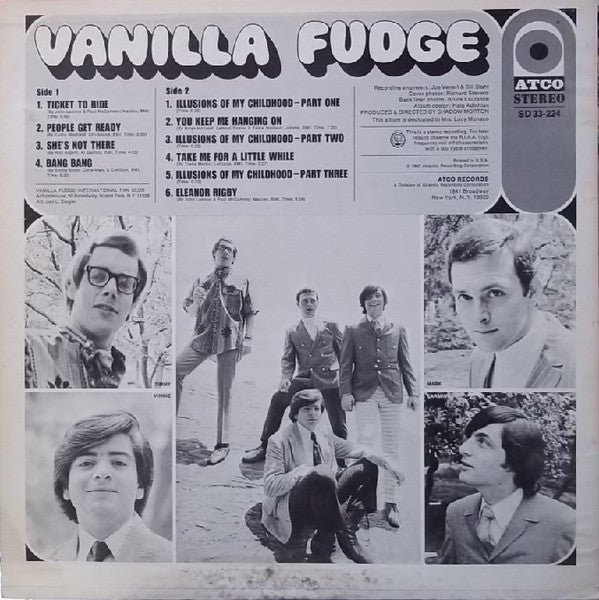 Vanilla Fudge : Vanilla Fudge (LP, Album, Pit)