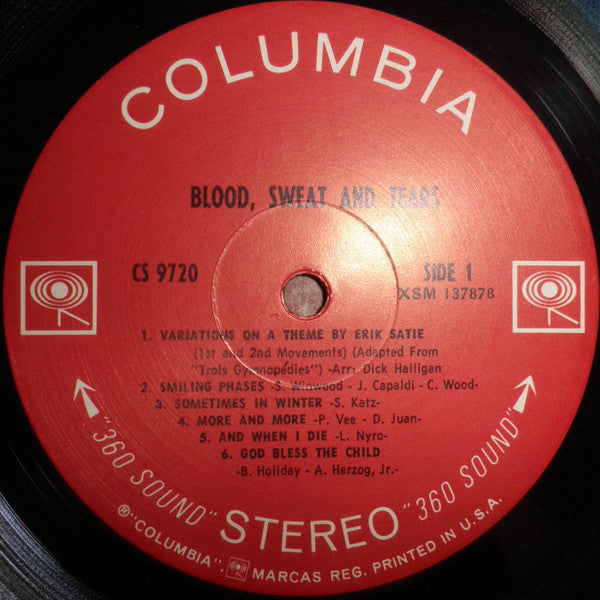 Blood, Sweat And Tears : Blood, Sweat And Tears (LP, Album, Gat)