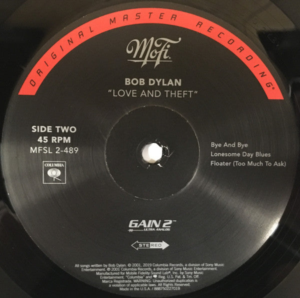 Bob Dylan : "Love And Theft" (2x12", Album, Ltd, Num, RE, RM, Gat)