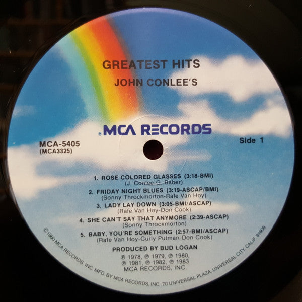 John Conlee : John Conlee's Greatest Hits (LP, Comp, Pic)