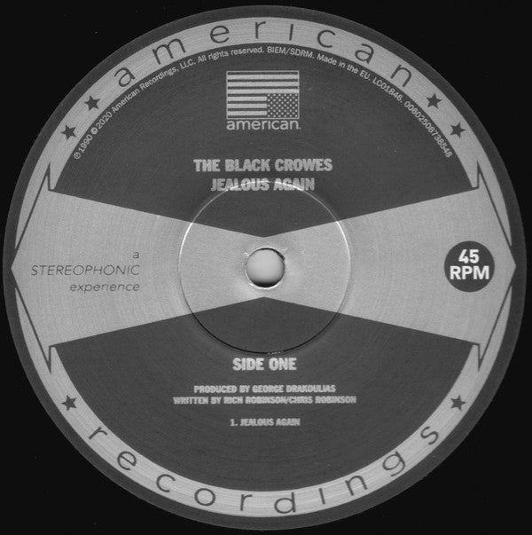 The Black Crowes : Jealous Again (12", RSD, Ltd, RE)