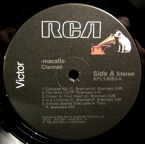 Clannad : Macalla (LP, Album)