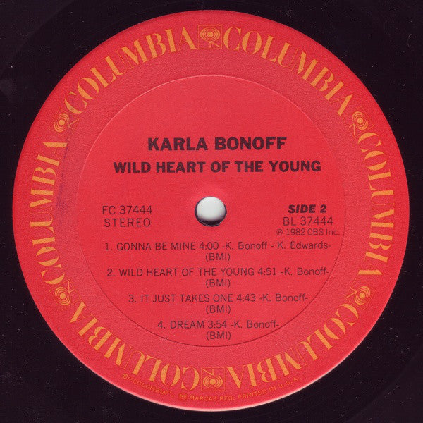 Karla Bonoff : Wild Heart Of The Young (LP, Album, Ter)