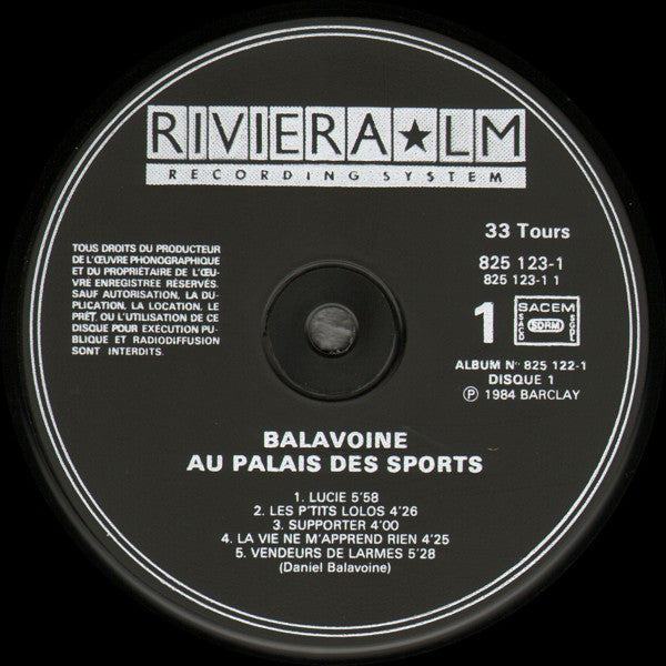 Balavoine* : Au Palais Des Sports (2xLP, Album)