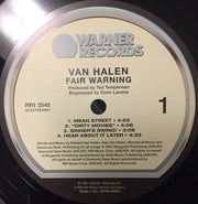 Van Halen : Fair Warning (LP, Album, RE, RM, 180)