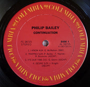 Philip Bailey : Continuation (LP, Album, Car)