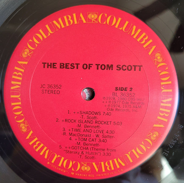 Tom Scott : The Best Of Tom Scott (LP, Comp)