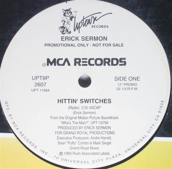 Erick Sermon : Hittin' Switches (12", Single, Promo)