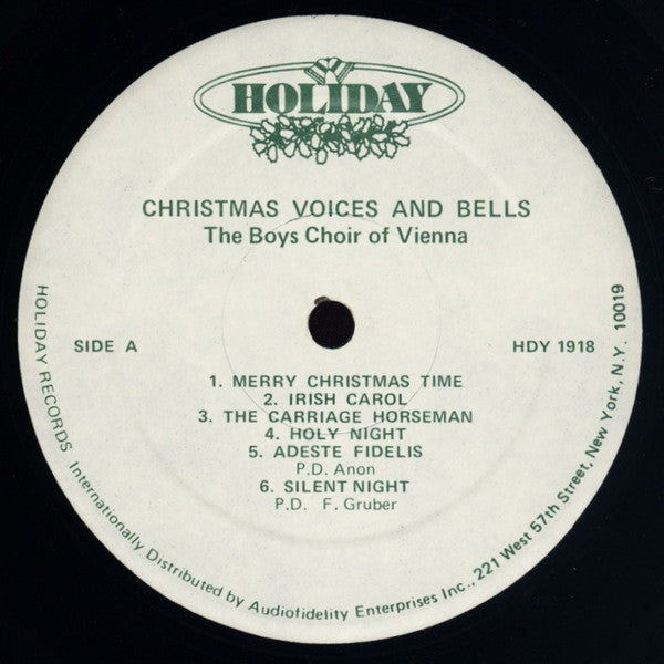 The Boys Choir Of Vienna* : Christmas Voices & Bells (LP, Album)