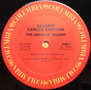 Devadip Carlos Santana* : The Swing Of Delight (2xLP, Album, Pit)