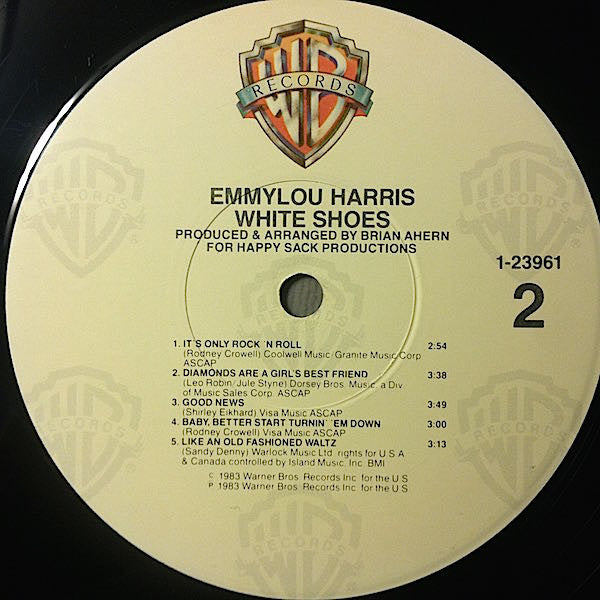 Emmylou Harris : White Shoes (LP, Album, Jac)